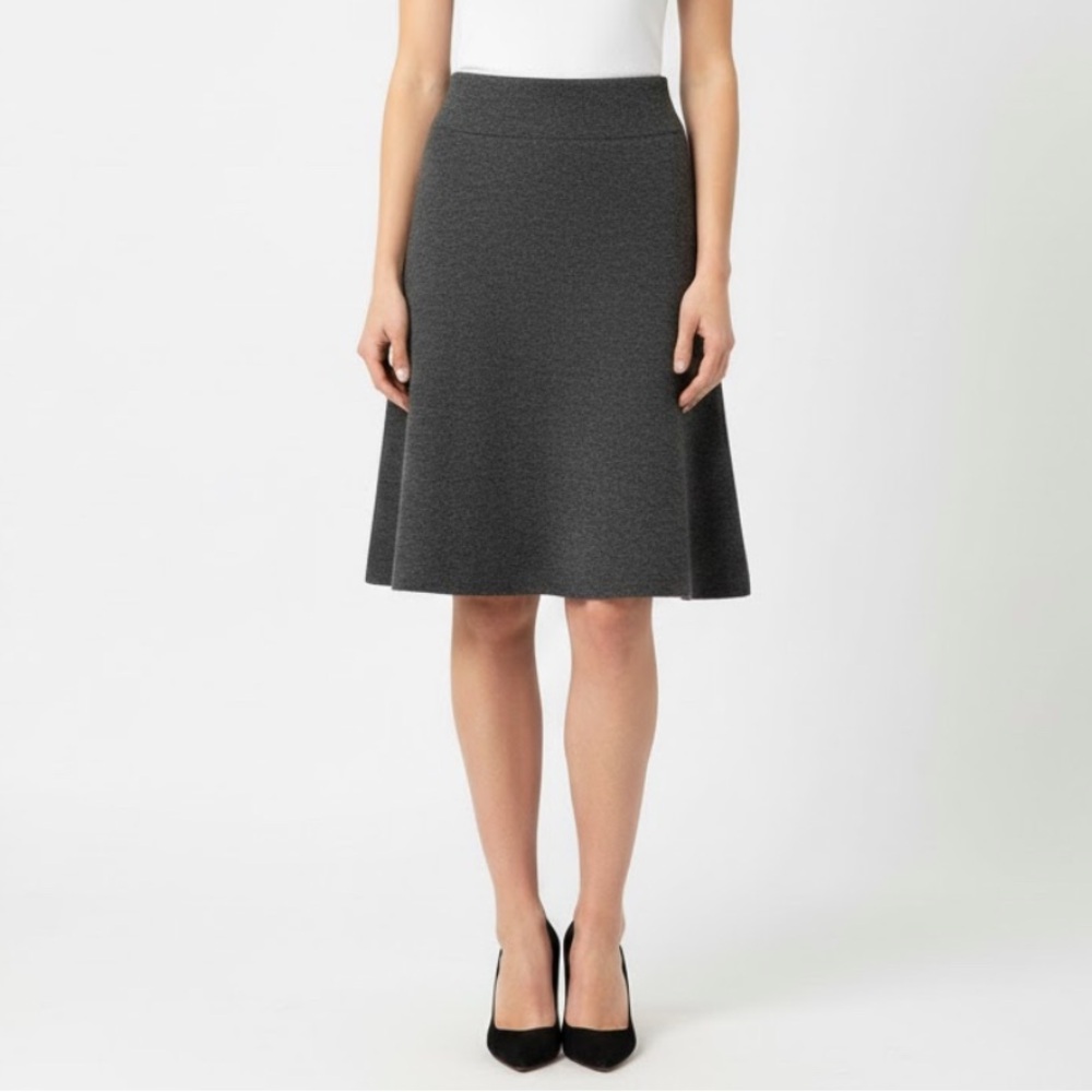 WERA Stockholm Stretchy Wool Blend Pencil Skirt Gray Size Medium